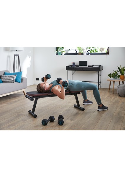 Corength Kauçuk 7,5 kg Dambıl - Siyah - Hex - Kas Geliştirme / Crosstraining