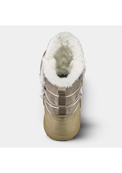 Quechua Kadın Su Geçirmez Outdoor Deri Kar Botu - Bej - SH500