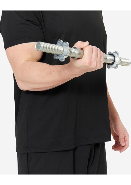 Corength 45 Cm/23 Mm Tırtıklı Dambıl Barı - Çelik - 60 kg