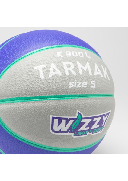 Tarmak Basketbol Topu - 5 Numara - Gri / Mor - K900 WIZZY