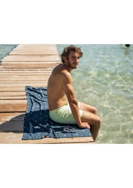 Nabaiji Mikrofiber Havlu - Xl - Baskılı - 110 x 175 cm