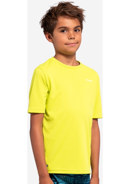 Olaian Çocuk Standart Kalıp Kısa Kollu UV Korumalı Tişört - Yeşil - WATER fiyatları