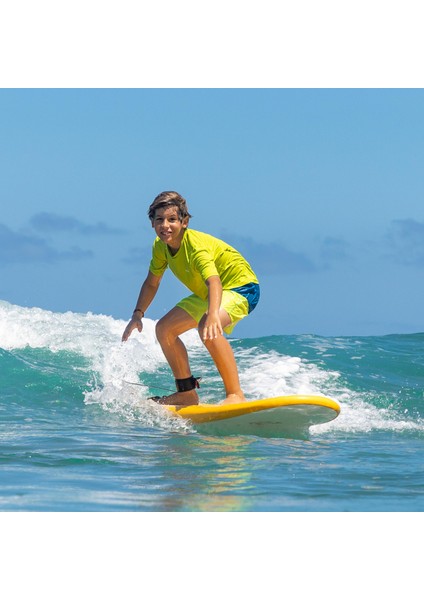 Olaian Çocuk Standart Kalıp Kısa Kollu UV Korumalı Tişört - Yeşil - WATER modelleri