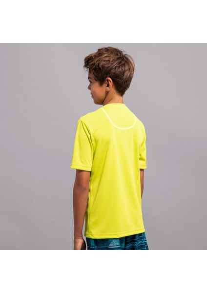 Olaian Çocuk Standart Kalıp Kısa Kollu UV Korumalı Tişört - Yeşil - WATER fırsatları