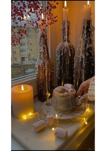 Luxury Oyun Oynayan Çocuklar Şişe Şamdan 1 Adet indirimleri