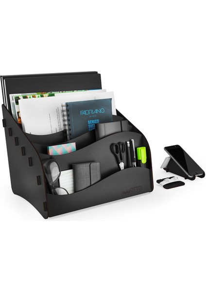 Luxury Design Otto Wavy Masaüstü Organizer Evrak Rafı - 6 Renk 1 Adet