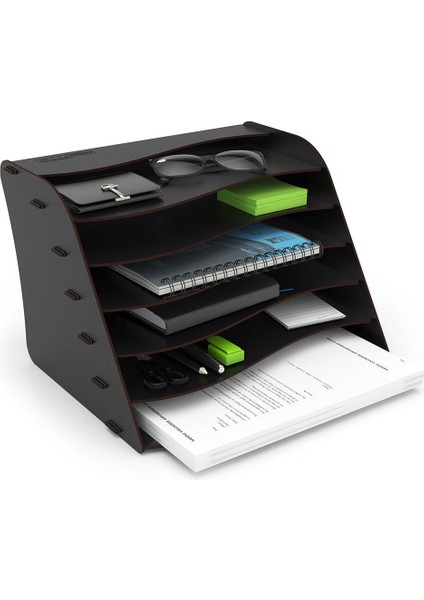 Luxury Design Otto Wavy Masaüstü Organizer Evrak Rafı - 6 Renk 1 Adet