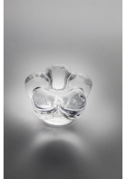 Luxury El Imalatı Kristal Çiçek Model Mini Mumluk 1 Adet 25444 1 Adet