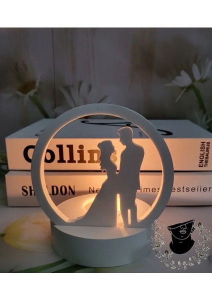 Luxury Romantik Çift Mumluk Mum Standı Gölge Yapıcı Özel Hediye 1 Adet