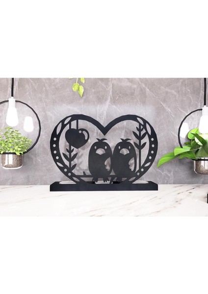Luxury Love Birdy 3'lü Metal Mumluk - Siyah 1 Adet modelleri