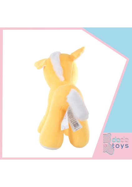 Unicorn Boynuzlu Ponny At Peluş Uyku Arkadaşi 34 cm Sari Nrmsa