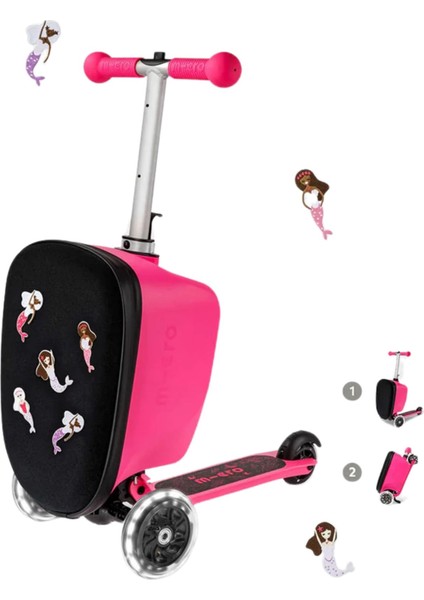 Scooter Luggage Junior Velcro Pink