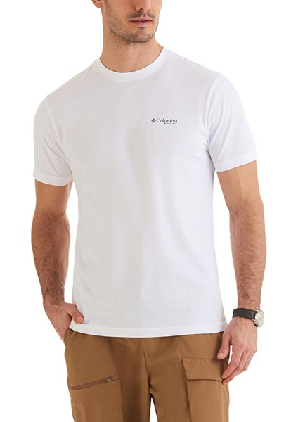CS0373 Csc M Pfg Tarpon Print Ss Tee Erkek T-Shirt