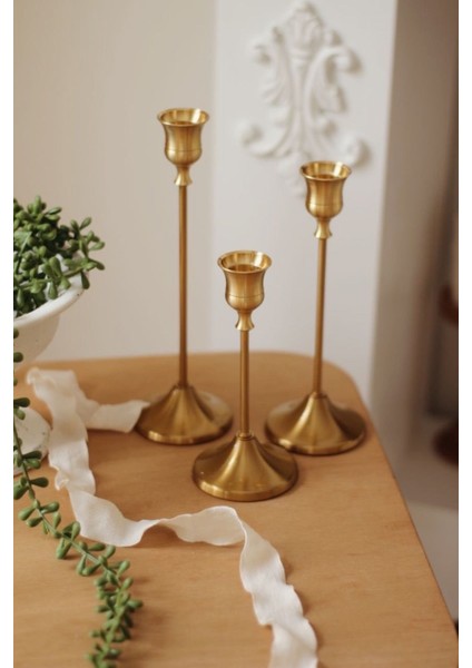 Luxury 3lü Gold Şam’dan Mumluk Dekoratif Mumluk 1 Adet fiyatları