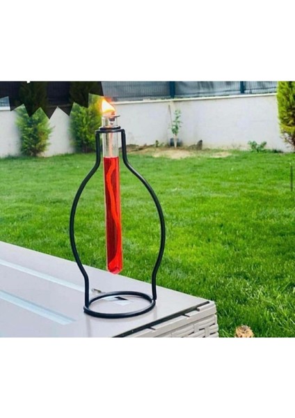 Luxury Vazo Şeklinde Metal Gaz Lambası(Mumluk) 1 Adet