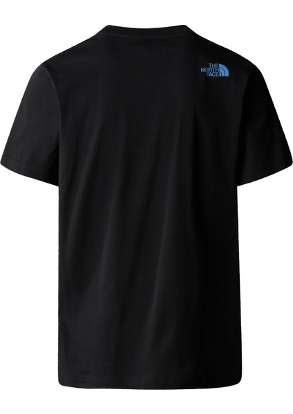 M S/S Mountain Line Tee Erkek T-Shirt