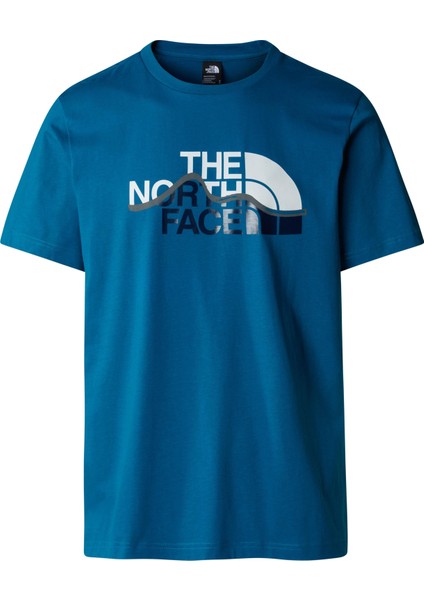M S/S Mountain Line Tee Erkek T-Shirt