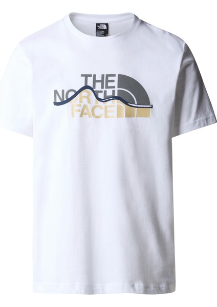 M S/S Mountain Line Tee Erkek T-Shirt