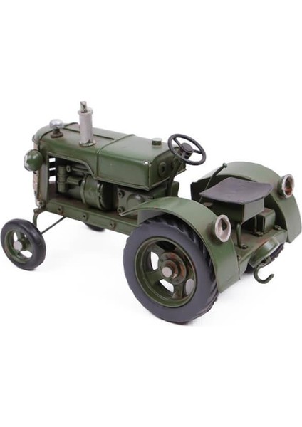 Dekoratif Metal Traktör Vintage Biblo Hediyelik modelleri
