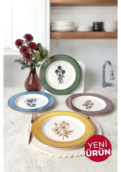Floral Essence Servis Tabağı 28 cm 4 Adet 22889-91-92