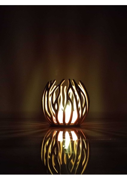 Luxury Dekoratif Gold Tea Light Mumluk 1 Adet modelleri