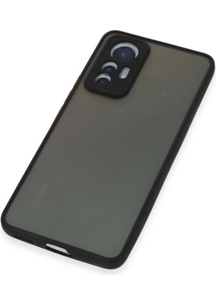 Xiaomi Mi 12 Lite Kılıf Montreal Silikon Kapak - Siyah Ferrg