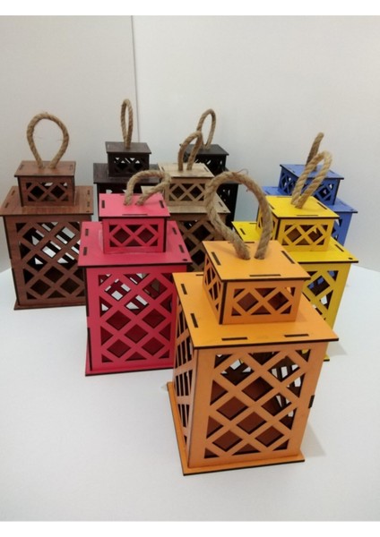 Luxury Ahşap Dekoratif Fener Mumluk 1 Adet fiyatları