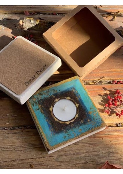 Luxury Doğaltaş Mumluk 1 Adet modelleri