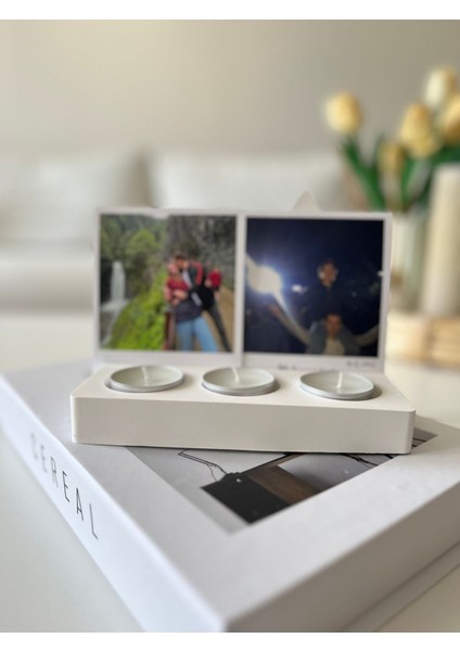 Luxury Dekoratif Tealight Mumluk 1 Adet