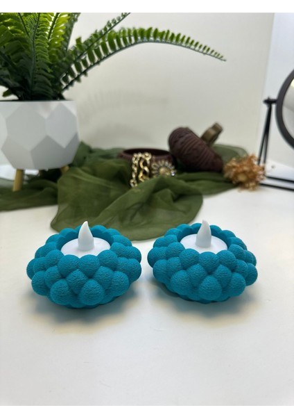 Luxury Mumluk Bubble Şekilli 2'li 3D Baskı 1 Adet fiyatları