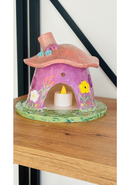 Luxury Seramik Hobbit Ev Mumluk 1 Adet
