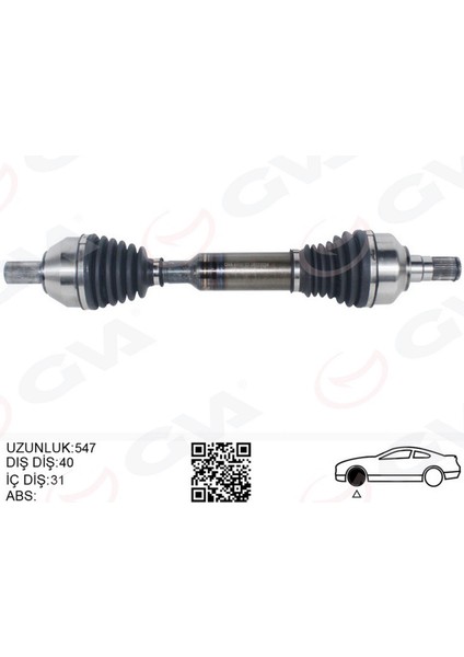 Ön Aks Komple Sol Volvo XC60 2.4 D 08 16 XC60 I 2.0 T Otom 09 12 XC60 I 3.2 Awd 10 15 XC60 I D3 D4 10 14 XC60 I T6 Awd 10 17 4 4 Gnzrz