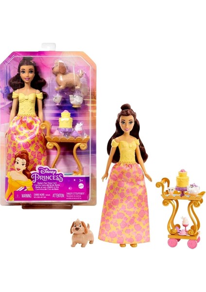 Luxury Disney Prenses Belle ile Çay Saati Oyun Seti HLW19-HLW20 1 Adet