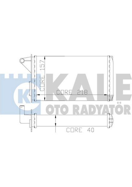 Kalorifer Radyatörü [ Fiat Uno Musluklu 2 Sira Al+Pl ] Gnzrz