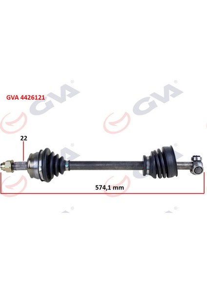 Komple Aks Sol Tempra 1.4i 92-99 574MM Gnzrz