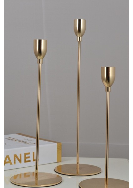 Luxury Deco Üçlü Mumluk 1 Adet
