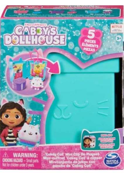 Luxury Spın Mas Gabbys Doll 6065945-S00049670 Klıpslı Playset-8 1 Adet