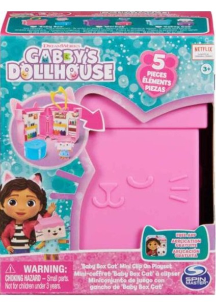 Luxury Spın Mas Gabbys Doll 6065945-S00049670 Klıpslı Playset-8 1 Adet