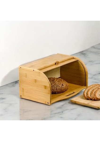 Rom Bambu Lüks Panjur Kapaklı Büyük Ekmek Dolabı, Bambu Ekmek Kutusu Ekmek Dolabı, Ekmek Sepet modelleri