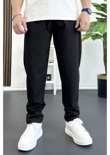 Erkek Beli Lastikli Jogger Pantolon Siyah EDW354 fiyatları