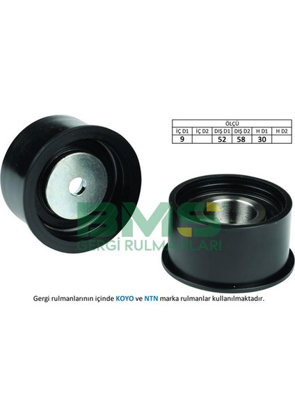 Eksantrik Gergi Rulmani Astra F 93-01 - Vectra A 89-00 1.8i 16V-2.0I 16V- Omega B 2.0 16V 94-03 Gnzrz