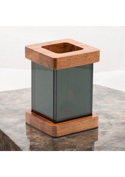 Luxury Sonsuzluk Aynası Ahşap Mumluk, Dekoratif Ahşap Mumluk, Hediyelik Tealight Mumluk 1 Adet fırsatları