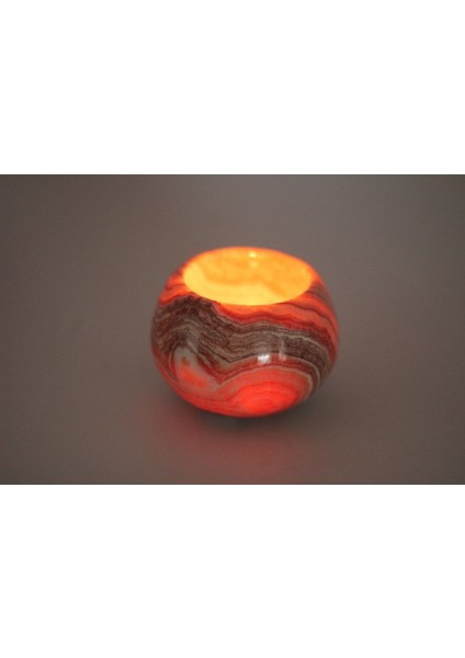Luxury Onyx Mermer Dekoratif Mumluk 1 Adet