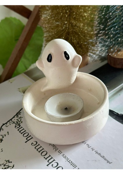 Luxury Halloween Hayalet Mumluk ,hediyelik ,dekorasyon ,mumluk 1 Adet