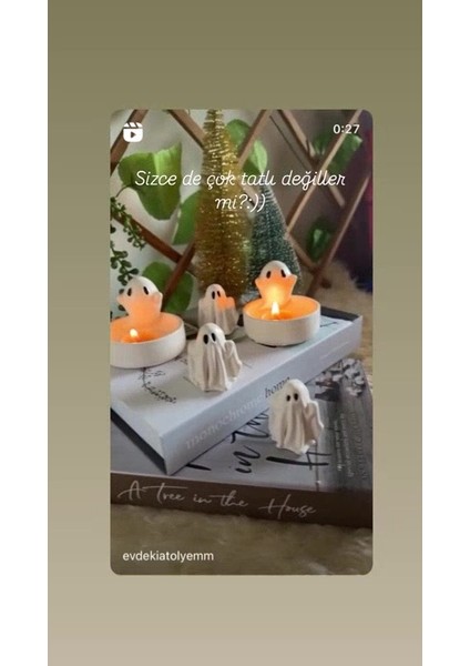 Luxury Halloween Hayalet Mumluk ,hediyelik ,dekorasyon ,mumluk 1 Adet fiyatları