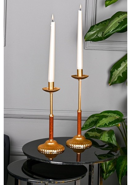 Luxury Ikili Mumluk Ceviz Gold 1 Adet