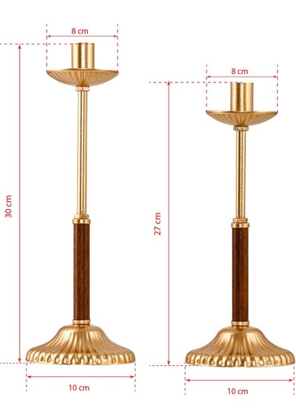 Luxury Ikili Mumluk Ceviz Gold 1 Adet
