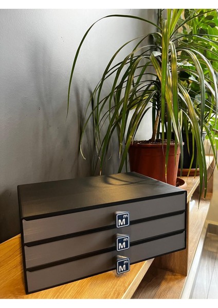 Luxury Smmm Mali Mühür 3 Çekmeceli Organizer (80 Mali Mühür) 1 Adet