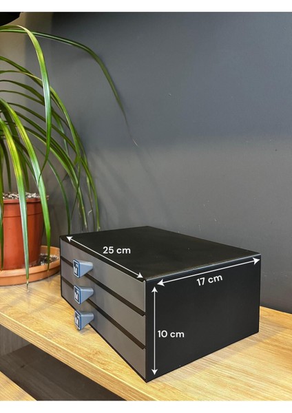 Luxury Smmm Mali Mühür 3 Çekmeceli Organizer (80 Mali Mühür) 1 Adet