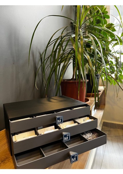 Luxury Smmm Mali Mühür 3 Çekmeceli Organizer (80 Mali Mühür) 1 Adet